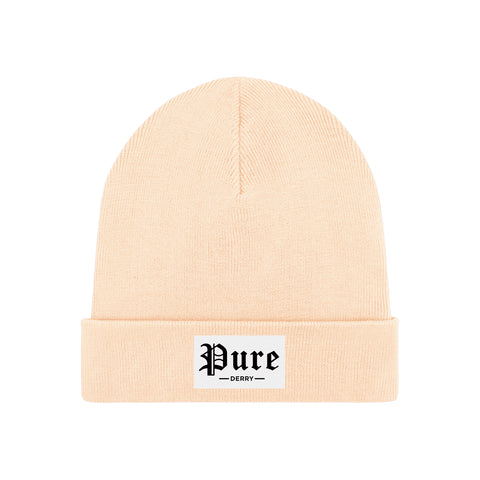 Beige Beanie Hat