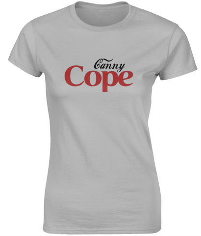 Canny Cope Ladies Fitted Tee (Bright)